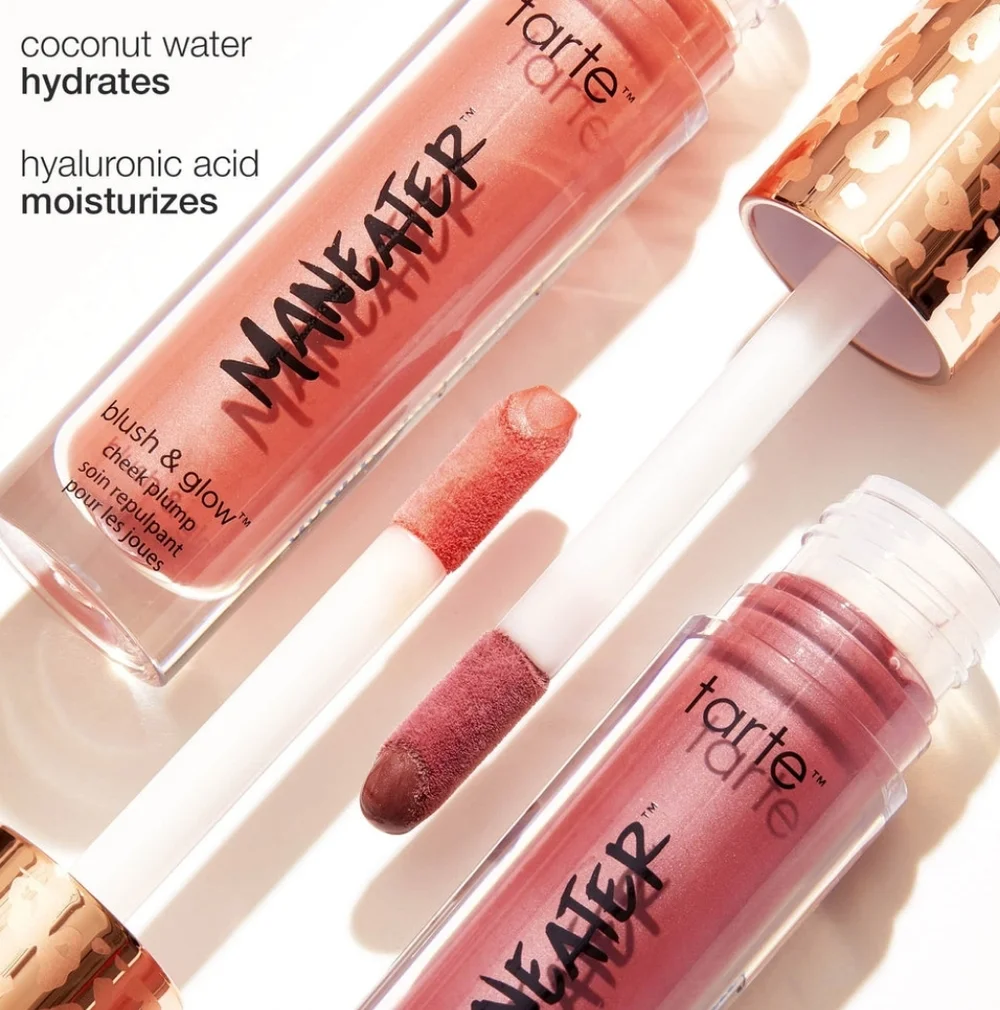 Buffed Pink Tarte Maneater Blush & Glow Cheek Plump Brand New In Box Full Size